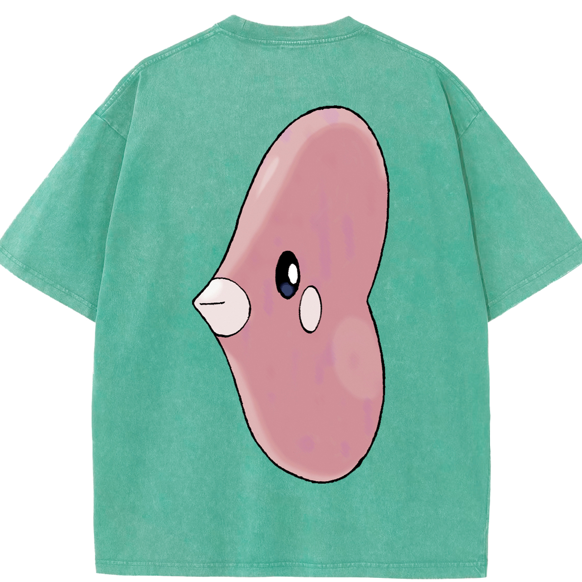 （画像用） ポケットモンスター Pokémon 綿100% ヴィンテージ風 半袖Tシャツ（背面プリント）